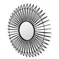 thumbnail image 1 of Privilege 46170 40 x 2.5 x 40 in. Contemporary Flat Metal Wall Mirror, Black, 1 of 1