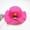 Hot Pink, variant on BRGZLK Kids Cute Straw Hat Summer Foldable Large Brim Solid Color Bowknot Sun Protection Beach Hat for Boys Girls for 3-7 Years Hot Pink Free Size