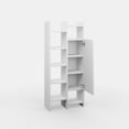 thumbnail image 5 of Ada Home Decor Mandell Multiple Tier Bookcase, White, 5 of 7
