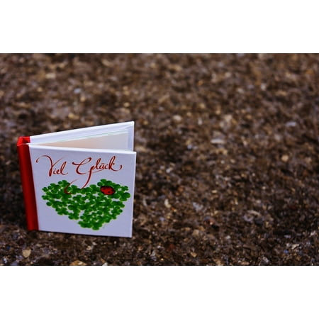 Good Luck Wishes Cards - LAMINATED POSTER Beautiful Rather Greeting Card Luck Book Greeting Poster Print 24 x 36