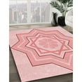 thumbnail image 3 of Ahgly Company Machine Washable Indoor Rectangle Transitional Light Red Pink Area Rugs, 8' x 10', 3 of 7