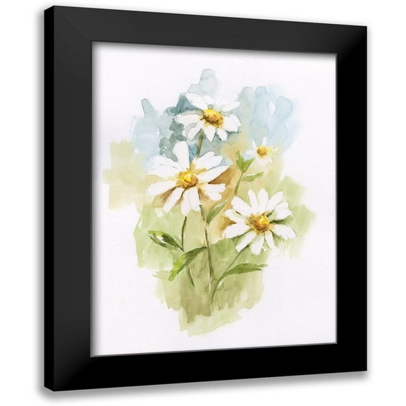Nan 12x14 Black Modern Framed Museum Art Print Titled - Wild Daisy I