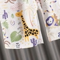thumbnail image 6 of Toddler Boys Outfit Sets Short Sleeve Giraffe Print Shirt And Shorts Set Summer Beach Children Boys Cool Outfit Sets，2Piece，2 -3 Years, 6 of 9