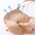 thumbnail image 7 of Lumistal Bras for Women No Underwire Contrast Color Thin Strap Bra Front Cup Everyday T Shirt Bra Comfortable No Underwire Wireless Bra Bras for Women XL, 7 of 7