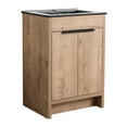 thumbnail image 3 of 24" Vanity, Black Ceramic Countertop | Fit for Contemporary Bathrooms, Water-Resistant Hinges | Keep Aesthetic, Operate Smoothly, 3 of 3