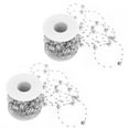thumbnail image 2 of Decorative Pearl Bead String, String Garland, 2Pcs Five-Pointed Star Hand-made For Wedding Christmas Decoration Bridal Bouquet Silver Five-Pointed,Gold Five-Pointed,Silver, 2 of 8