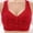 Red, variant on Elvqul Womens Full Coverage Bras Plus Size Wirefree Bralette Pink Underwear Support Bras