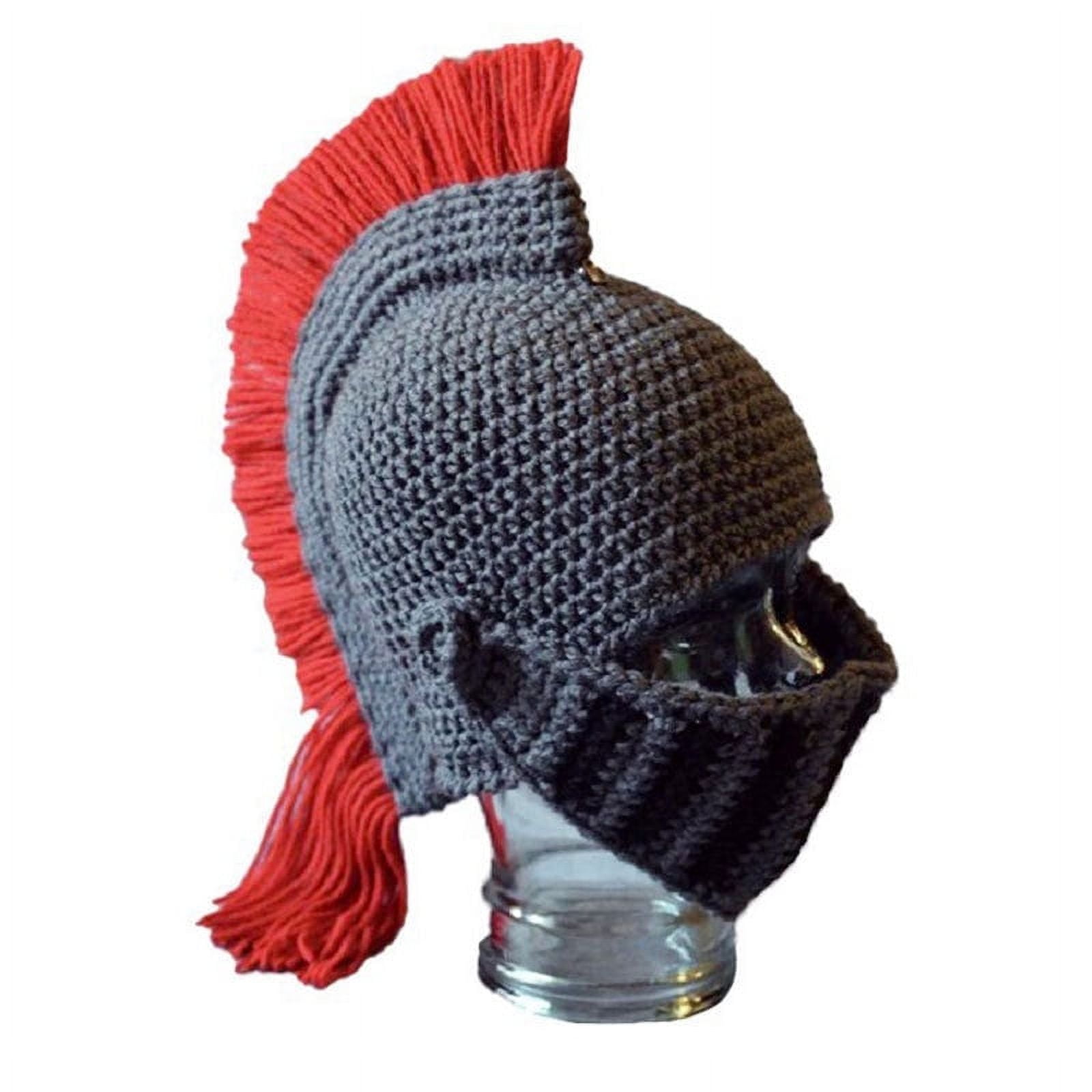 Spartan Helmet Knight Crochet Hat Knitted Hat Ski Funny Face Cover