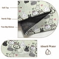 thumbnail image 6 of Round Rug 5Ft Washable Non-Slip, Easter Rabbit Circle Area Rugs for Living Room Bedroom, Cartoon Cute Bunny Sketch on Green Indoor Floor Mats Carpet Runner for Home Decor Aesthetic, 6 of 8