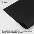 thumbnail image 3 of 2Pieces 14 Count Cross Stitch Cloth 20 by 28 Inch Embroidery Fabric, Black, 3 of 6