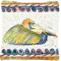 Bird - Pelican Decorative Fabric Pillow