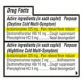 thumbnail image 2 of Equate Daytime & Nighttime Multi-Symptom Cold Relief Caplets Combo Pack, 24 Count (2x12 Count), 2 of 9