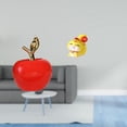 thumbnail image 2 of Estatua de serpiente de dibujos animados, escultura de cerámica, fruta artificial, resina, artesanía, adorno realista, adecuado para el hogar, la ofic, 2 of 8
