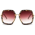 thumbnail image 4 of FEISEDY Women Large Hexagon Inspired Sunglasses Fashion Irregular Design Style Geometric B2503, 4 of 6