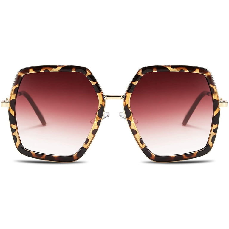 FEISEDY Women Large Hexagon Inspired Sunglasses Fashion  display picture 1
