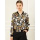 thumbnail image 2 of Dde San Patricio ChaqueDe Bombardero Floral LigeCon CremalleY Cuello Alto PaMujer Negro M, 2 of 6