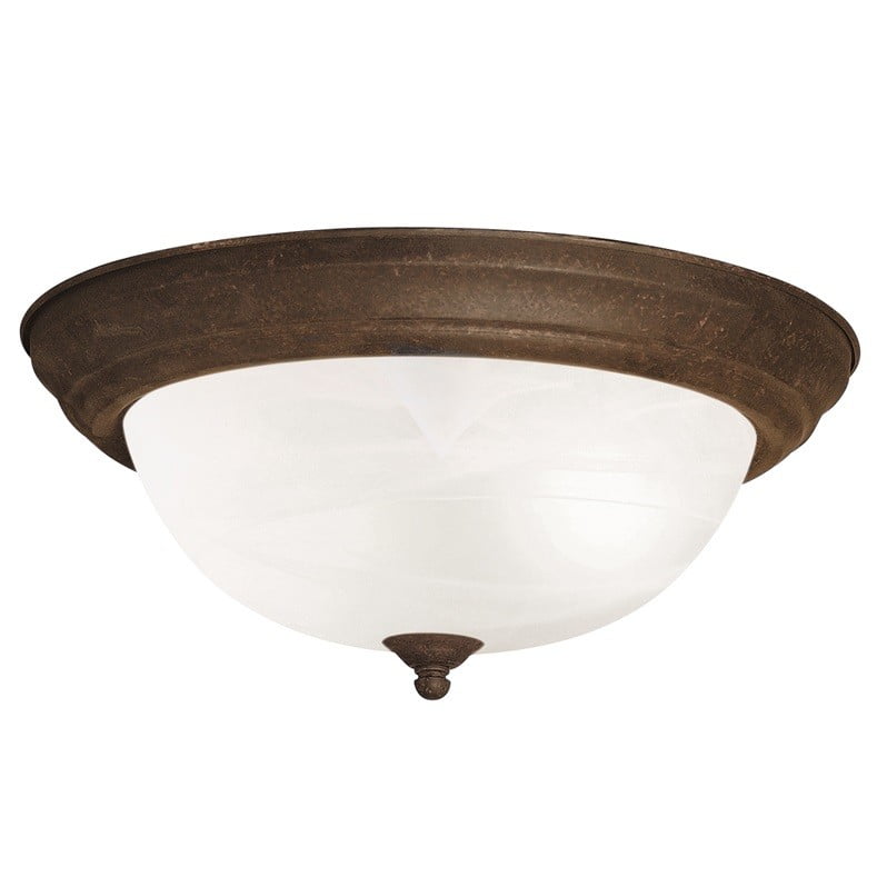 Kichler 8109 2 Light 14" Wide Flush Mount Ceiling Fixture Bronze
