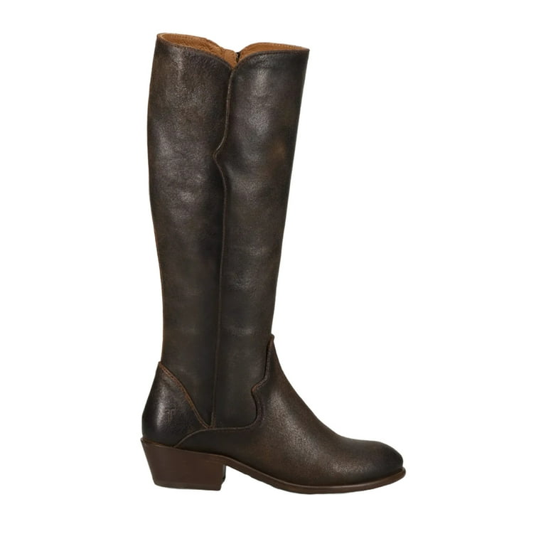 Frye Carson Piping Tall Suede Boot, 10, Brown