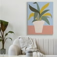 thumbnail image 2 of Stupell Industries Indoor Potted Plant Soft Green Blue Red,36 x 48,Designed by Regina Moore, 2 of 6