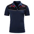 thumbnail image 2 of Birdeem Chemise Imprimée à Manches Courtes Brodée Mode Style Été pour Hommes, 2 of 12