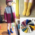 thumbnail image 2 of comerut Kids Girl Boy Solid Color Stretchy Soft Warm Breathable Middle Tube Crew Socks, 2 of 8