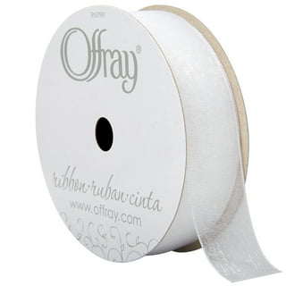 Offray Ribbon, Black 1 1/2 inch Double Face Satin Polyester Ribbon, 12 feet  