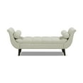 thumbnail image 3 of Jennifer Taylor Home Alma Tufted Flared Arm Entryway Bench, Taupe Polyester, 3 of 11