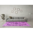 thumbnail image 3 of Ahgly Company Indoor Square Persian Purple Traditional Area Rugs, 7' Square, 3 of 4
