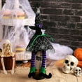 thumbnail image 2 of Floleo Halloween Witch Wine Bottle Cover Funny Halloween Decorations Witch Hat And Legs Decorative Wine Bottle Topper Covers Table Centerpiece For Dinner Home Party Decor Halloween Gifts, 2 of 5