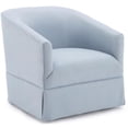 thumbnail image 2 of Home Square Polyester Fabric Swivel Accent Chair in Sky Blue - Set of 2, 2 of 11