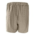 thumbnail image 5 of Wdgfv Shorts for Mens 2025 Pacificozy Cozy Texture Embroidered Logo Casual Stretch Elastic Waist Shorts with Pockets, 5 of 5