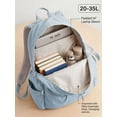 thumbnail image 4 of Gustave Women's Lightweight Backpack Purse Water Resistant Nylon 14 Inch Laptop Travel Backpack Casual Daypack Cute College Bookbag - Blue, 4 of 8