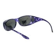 thumbnail image 3 of Womens 63mm TAC Polarized Geometric Graphic Print Fit Over Sunglasses Purple Black, 3 of 4