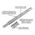 thumbnail image 3 of Hickory Hardware 18 Inch Center Mount Drawer Slide - Cadmium P1029/18-2C, 3 of 6