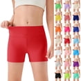 thumbnail image 4 of YOUYEDIAN Girls Athletic Shorts Kids High Waisted Yoga Dance Biker Shorts Comfy Gymnastics Shorts (Mint Green, 11-12 Years), 4 of 4