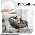 thumbnail image 4 of SDJPOI Outdoor Patio Rocking Chair Cushion, Waterproof & Fade Resistant Tufted Egg Chair Cushion with 6 Straps, Wicker Papasan Chair Cushion for Indoor & Outdoor, 4 of 8