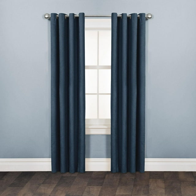Mainstays Faux Suede Drapery Grommet Window Curtains Panel