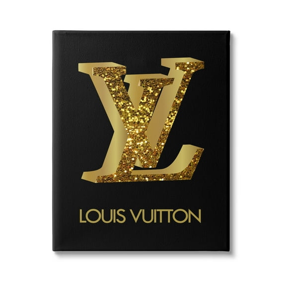 Stupell Industries Black Chic Fashion Symbol Typography Painting Gallery Wrapped Canvas Print Wall Art, 16 x 20