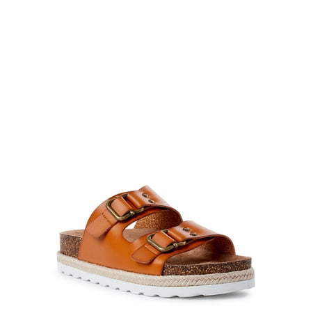 

Time and Tru Women s Platform Footbed Espadrille Sandal