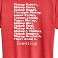 thumbnail image 3 of Forrest Gump - Bubbas Shrimp List - Women's Short Sleeve Graphic T-Shirt, 3 of 5