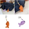 thumbnail image 2 of Lightweight User Friendly Crochet Fish Keychain Phone Strap Handmade With Natural Accent For Students Professional, 2 of 9