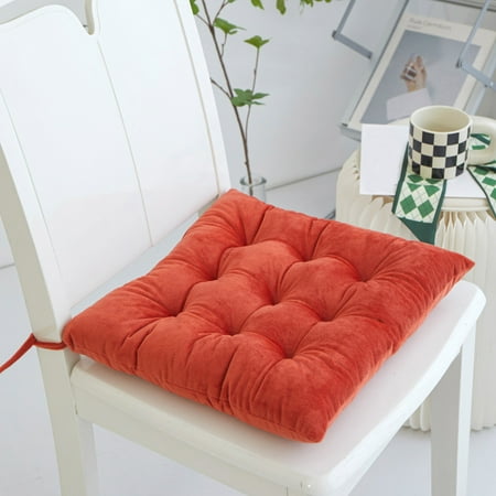

GCVIZUSO Chair Cushions Chair Pads Four Seasons Solid Color Thickened Crystal Velvet Cushion Office Chair Sofa Cushion Student Stool Adjustment Hip Cushion