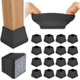 thumbnail image 1 of LAICAIW 16PCS Square Silicone Chair Leg Floor Protector, Chair Leg Cover, Furniture Leg Protector, Mobile Table and Chair Leg Cover, Protect The Floor from Scratches, 1 of 7