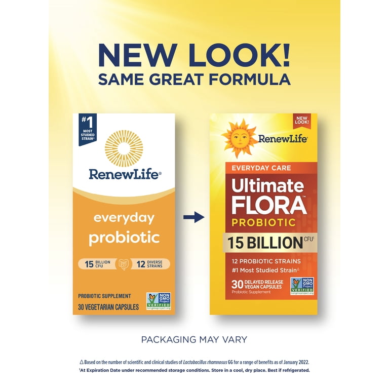 Renew Life, Ultimate Flora Probiotic Capsules, 60 ct - Walmart.com