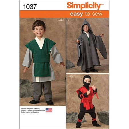 Simplicity Childs' Size 3-8 Easy-To-Sew Costume Pattern, 1
