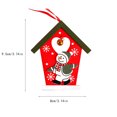 thumbnail image 3 of Xihbxyly Colgante Navideño de Madera con Diseños de Copos de Nieve y Muñecos de Nieve, Hecho a Mano con Madera Natural, Incluye Cinta Roja para Colgar, Perfecto para El Árbol de Navidad o La Decoraci, 3 of 3