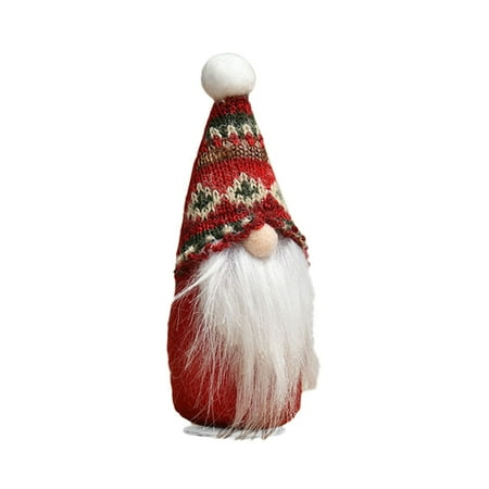 

Veki Christmas Cute Doll Plush Doll Decoration Handmade Hanging Pendant Party Room Standing Post Household Tree Ornament Christmas Ball Hooks
