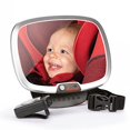 thumbnail image 1 of Diono Easy View Plus Baby Car Mirror with Light, Safety Car Seat Mirror for Rear Facing Infant with 360 Rotation, LED Night Light, Wide Crystal Clear View, Shatterproof, Crash Tested, 1 of 5