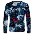 thumbnail image 4 of Tops for Men 2023,Mens Fall Tiger Lion Printed Crewneck Basic T-shirts Casual Sweatshirt Athletic Tees Workout Tshirts Pullover, 4 of 5