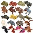thumbnail image 2 of Jurassic Finger Dinosaur Triceratops Tyrannosaurus Model Toys for Kids Creative Finger Biting Dinosaurs Animals Toy, 2 of 5